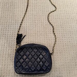 NWOT Kamarel Leather Crossbody Bag - Navy Blue